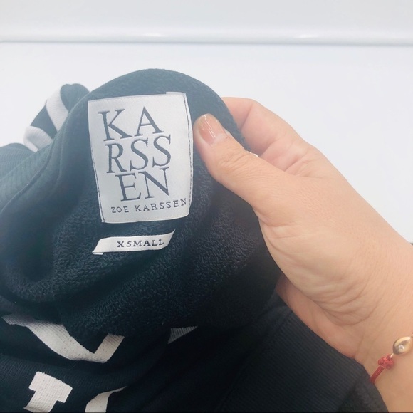 Zoe Karssen Belle Heir Graphic Sweater Black XS MINT - Picture 5 of 7